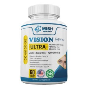 MishBio Vision Revive ULTRA - Eye Vitamins | Eye Health | Support Dry Eyes & Sensitivity